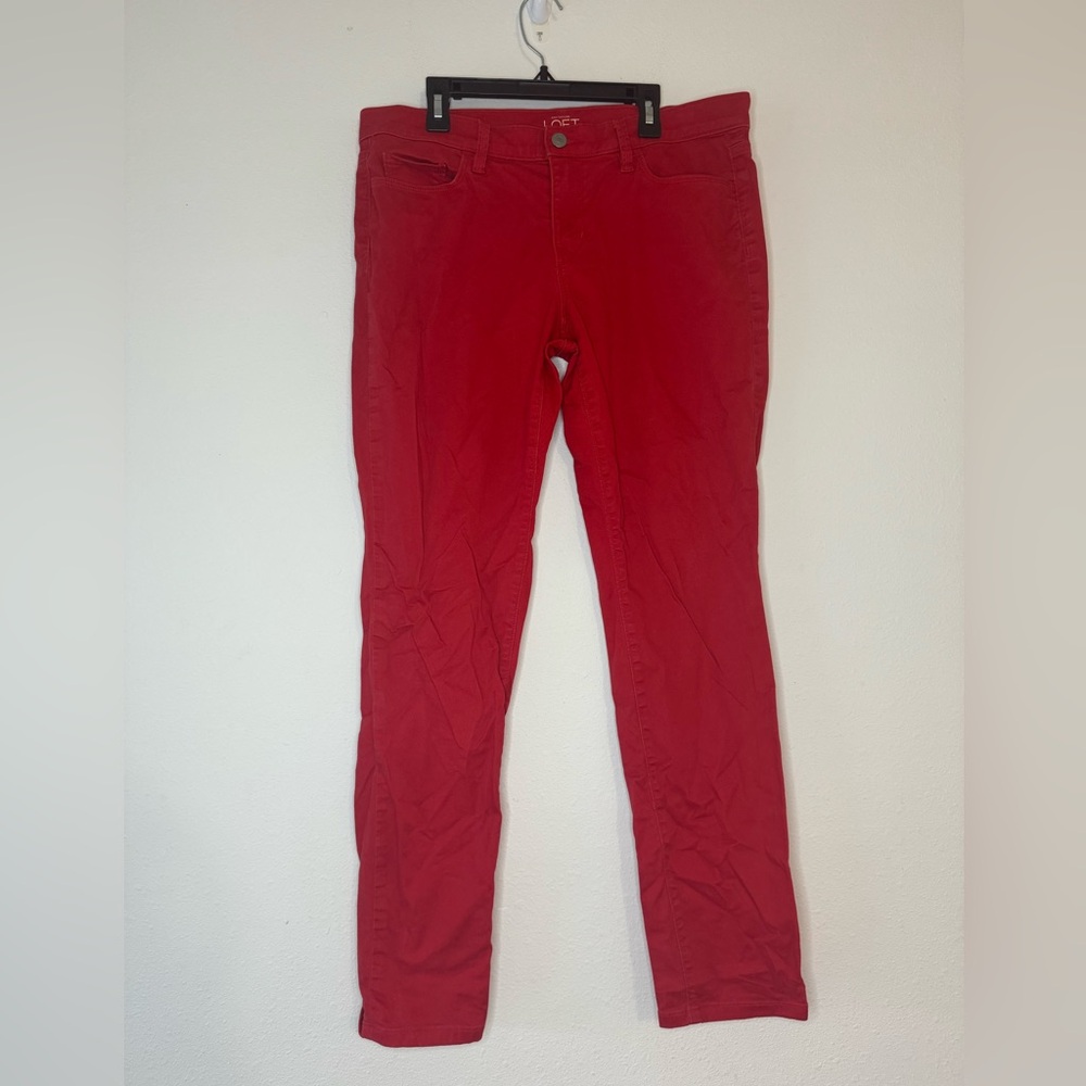 LOFT Red Women's Pants